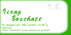 virag boschatt business card